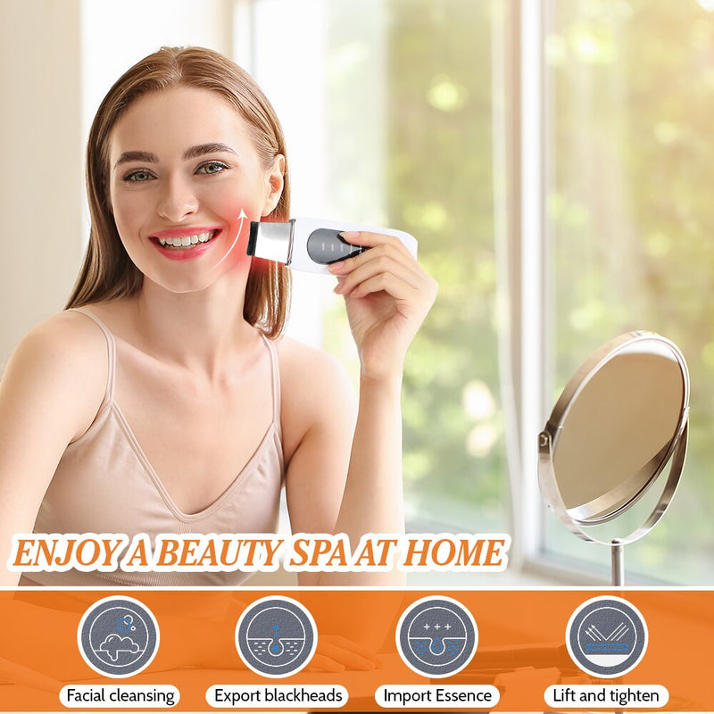 Ultrasonic Face Skin Scrubber EMS